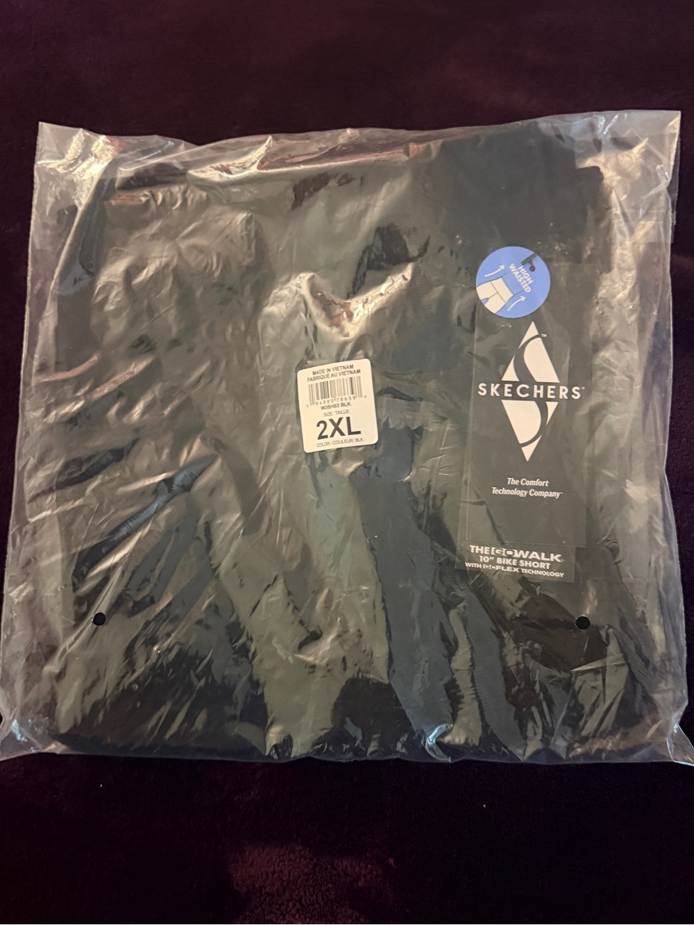 Skechers Black Athletic Biker shorts 10in - 2XL